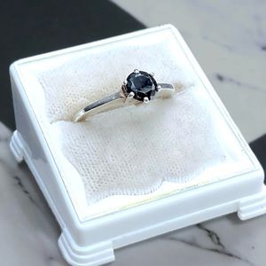 🌺Vintage Art Deco Sterling & Spinel Ring